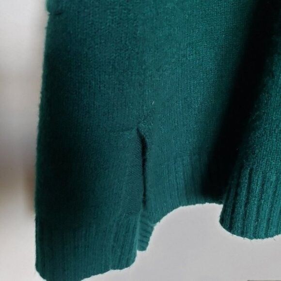 Roaman's green open front long cardigan vest size M - Picture 5 of 12